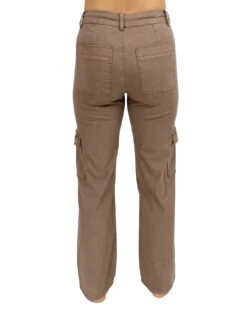 Sueded Twill Caribou Cargo Pants -Active Aura Shop SuededTwillCargoPants Caibou 3 1