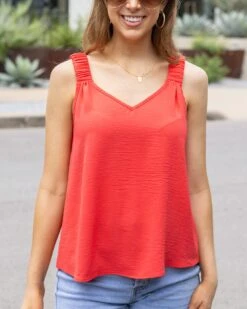 Coral Summer Tank