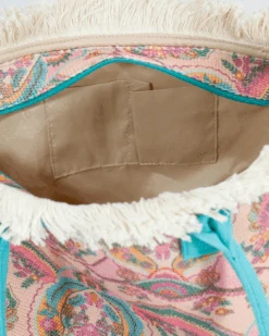 Summer Fringe Tote In Tapestry -Active Aura Shop SummerFringeTote 13