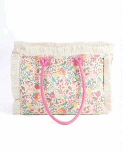 Summer Fringe Tote In Wild Flower -Active Aura Shop SummerFringeTote 17