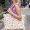 Summer Fringe Tote In Wild Flower -Active Aura Shop SummerFringeTote WildFlower 2