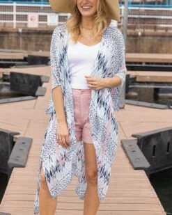 Summer Kimono In Navy