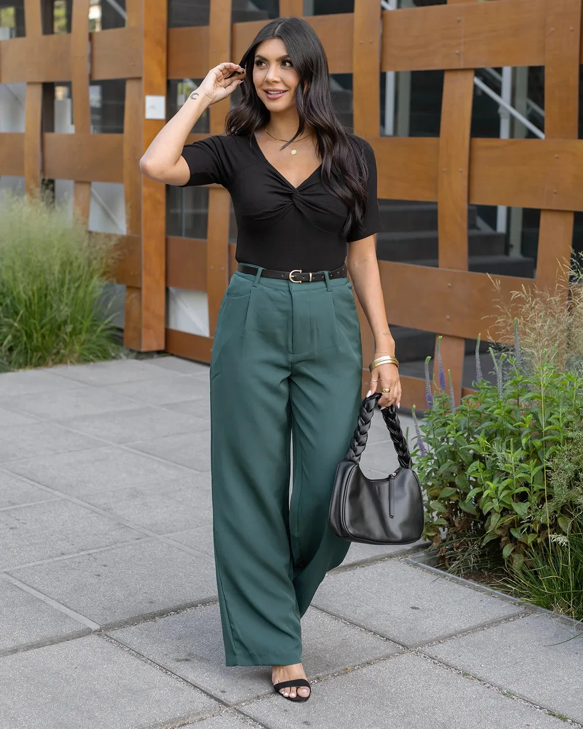 Sweetheart Black Short Sleeve Top 4 Sweetheart Black Short Sleeve Top - Image 2