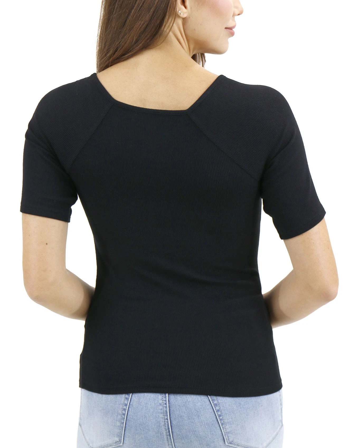 Sweetheart Black Short Sleeve Top 10 Sweetheart Black Short Sleeve Top - Image 8
