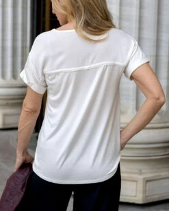 Sweetheart Tee In Ivory - FINAL SALE -Active Aura Shop SweetheartTee Ivory 2