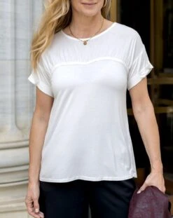Sweetheart Tee In Ivory - FINAL SALE