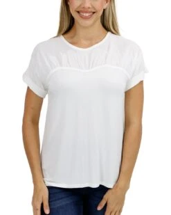 Sweetheart Tee In Ivory - FINAL SALE -Active Aura Shop SweetheartTee Ivory1