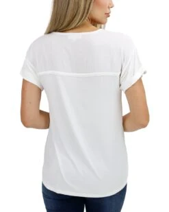 Sweetheart Tee In Ivory - FINAL SALE -Active Aura Shop SweetheartTee Ivory3