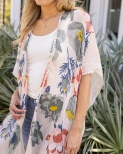 Tassel Lace Kimono In Vintage Floral 13 Tassel Lace Kimono In Vintage Floral -Active Aura Shop TasselLaceKimono VintageFloral 5