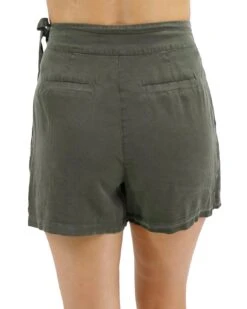 Tencel™ Lyocell Deep Olive Wrap Skort -Active Aura Shop TencelLyocellWrapSkort DeepOlive 2 2