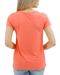 True Fit Perfect Pocket Tee In Apricot -Active Aura Shop TrueFitPerfectPocketTee Apricot 3 1