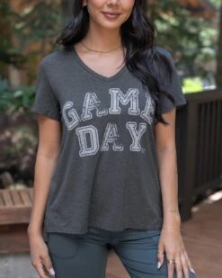 VIP Favorite V-Neck Graphic Tee - Game Day - FINAL SALE