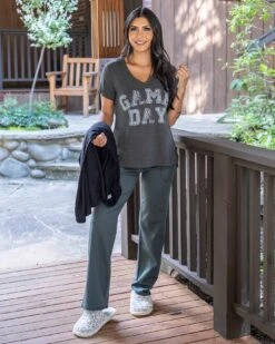 VIP Favorite V-Neck Graphic Tee - Game Day - FINAL SALE -Active Aura Shop VIPFavoriteVNeckTee GameDay 7