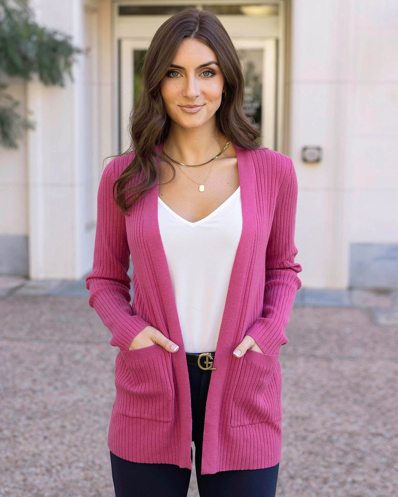 V-Neck Cami In White 6 V-Neck Cami In White - Image 4