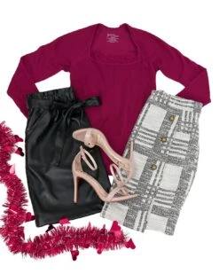 Perfect Fit Mixed Berries Lace Ribbed Top - FINAL SALE -Active Aura Shop ValentinesFlat PerfectFitLaceTrimmedTop