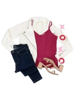 Pleated Deep Berry Tank Top - FINAL SALE -Active Aura Shop ValentinesFlat PleatedTank