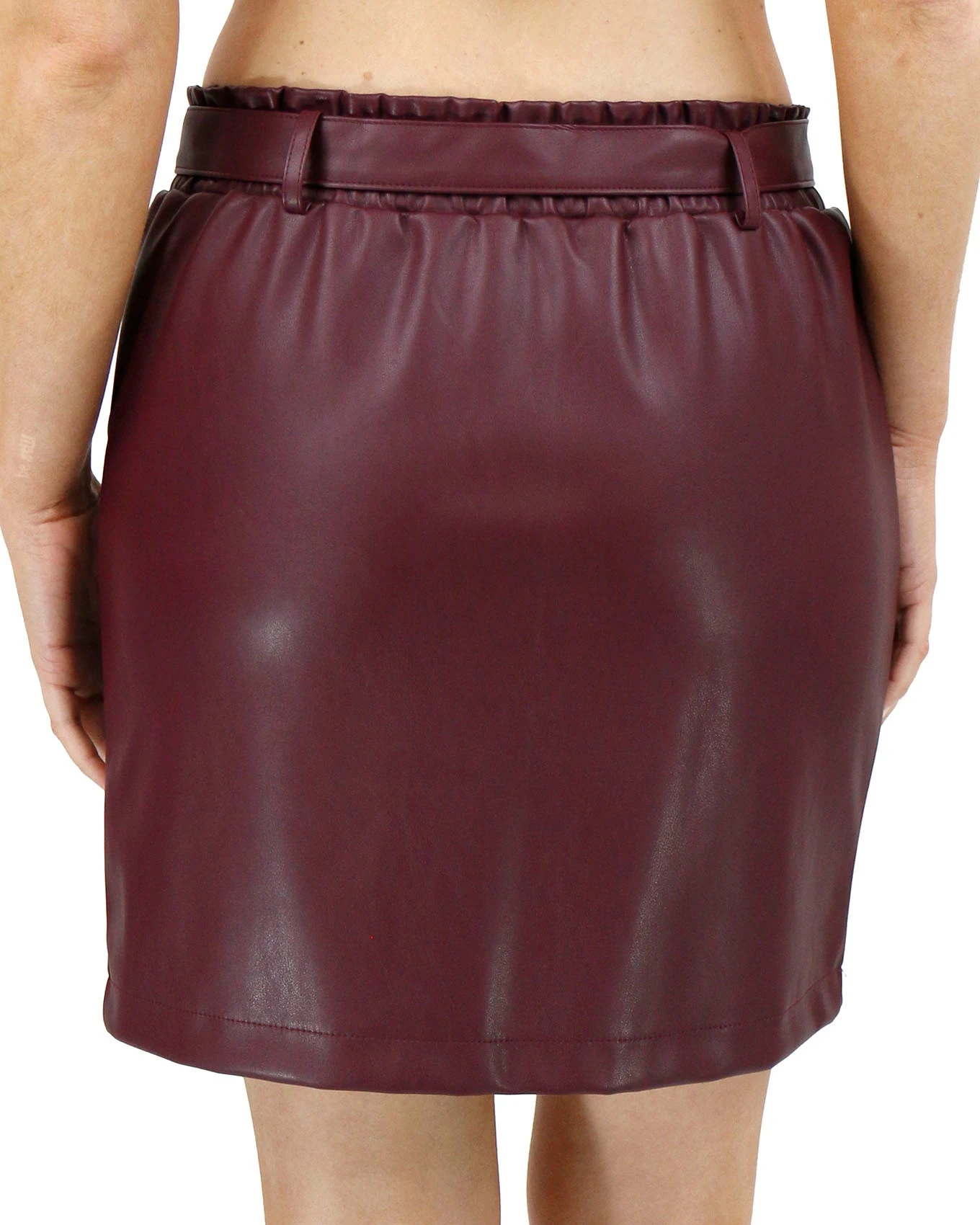 Butter Faux Leather Bordeaux Skirt 13 Butter Faux Leather Bordeaux Skirt - Image 11