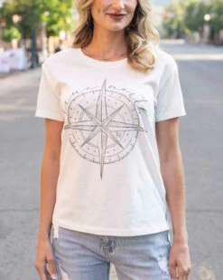 Vintage Fit Any Day Graphic Tee - Compass - FINAL SALE