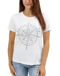 Vintage Fit Any Day Graphic Tee - Compass - FINAL SALE -Active Aura Shop VintageFitAnydayGraphicTee Compass 1 1