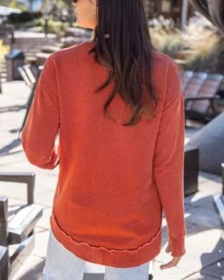 Vintage Washed Orange Tunic Sweatshirt -Active Aura Shop VintageWashedSweatshirt WashedOrange 10