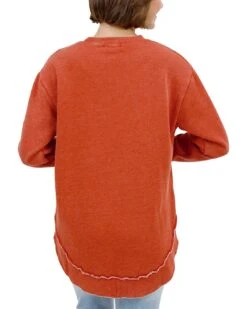 Vintage Washed Orange Tunic Sweatshirt -Active Aura Shop VintageWashedSweatshirt WashedOrange 3