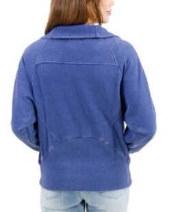Vintage Washed Blue Zip Up Sweatshirt -Active Aura Shop VintageWashedZipUpHoodie WashedBlue 4