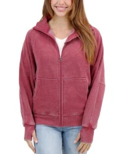 Vintage Washed Red Zip Up Sweatshirt -Active Aura Shop VintageWashedZipUpHoodie WashedRed 2 7b9dcd6f e032 4367 9a58 c430fcf928f1