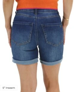 Medium Wash Waist Shaper Shorts -Active Aura Shop WaistShaperShorts MediumWash 2 1