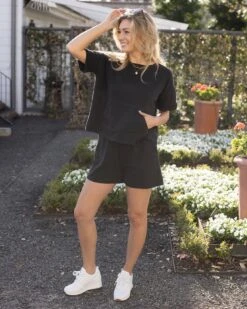 Active Aura Shop -Active Aura Shop WashedFrenchTerrySweatTop WashedCoral 4