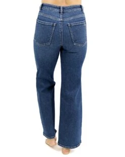 Wide Leg Premium Denim In Non Distressed Dark Mid-Wash -Active Aura Shop WideLegPremiumDenim NonDistressed DarkMidWash 2 206e486d 92fe 4748 af2d 906e0edafb18