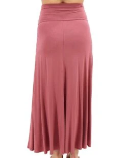 Terracotta Wrap High-Low Maxi Skirt -Active Aura Shop WrapHighLowMaxiSkirt Terracotta 2
