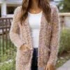 Wubby Caramel Confetti Cardi -Active Aura Shop WubbyCardi CaramelConfetti 11