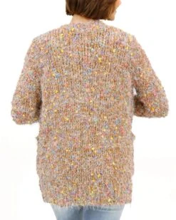 Wubby Caramel Confetti Cardi -Active Aura Shop WubbyCardi CaramelConfetti 4 1