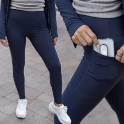 Best Squat Proof Leggings In Navy -Active Aura Shop ad 24