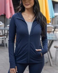 Best Athletic Navy Zip Up Jacket