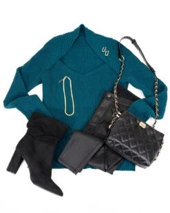 Cabled Sleeve Shrug Sweater -Active Aura Shop cabledsleevesweater