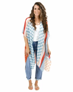 Summer Kimono In Red/Teal -Active Aura Shop comingsoon image 1000fbe1 cdb2 44f8 9051 ce0c46ee3f68