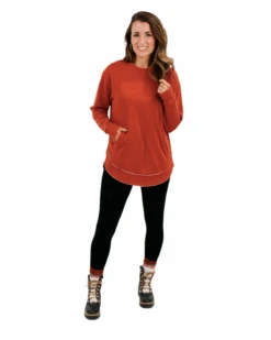 Vintage Washed Orange Tunic Sweatshirt -Active Aura Shop comingsoon image 5