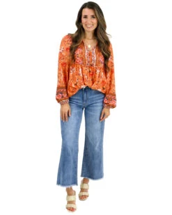 Boho Peasant Top In Apricot Floral -Active Aura Shop comingsoon image copy 09214a1b 0254 4bab 8a17 729205f625e3