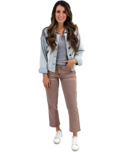 Mel's Fave Non Distressed Cropped Straight Leg Colored Denim In Vintage Wine -Active Aura Shop comingsoon image copy 18b41a20 7b1a 4b7b b772 73b2b101afad