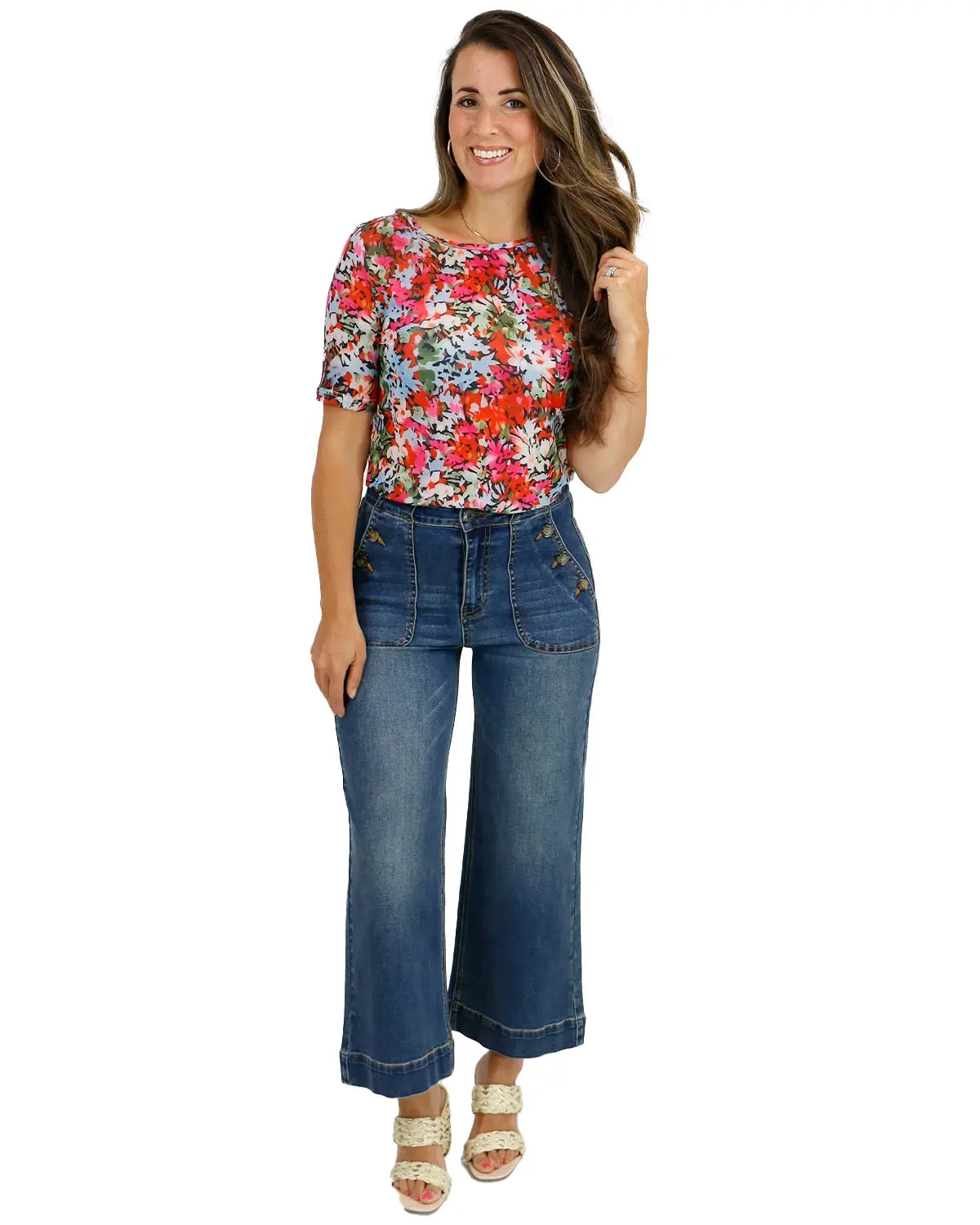 Short Sleeve Mesh Multi Top 7 Short Sleeve Mesh Multi Top - Image 5