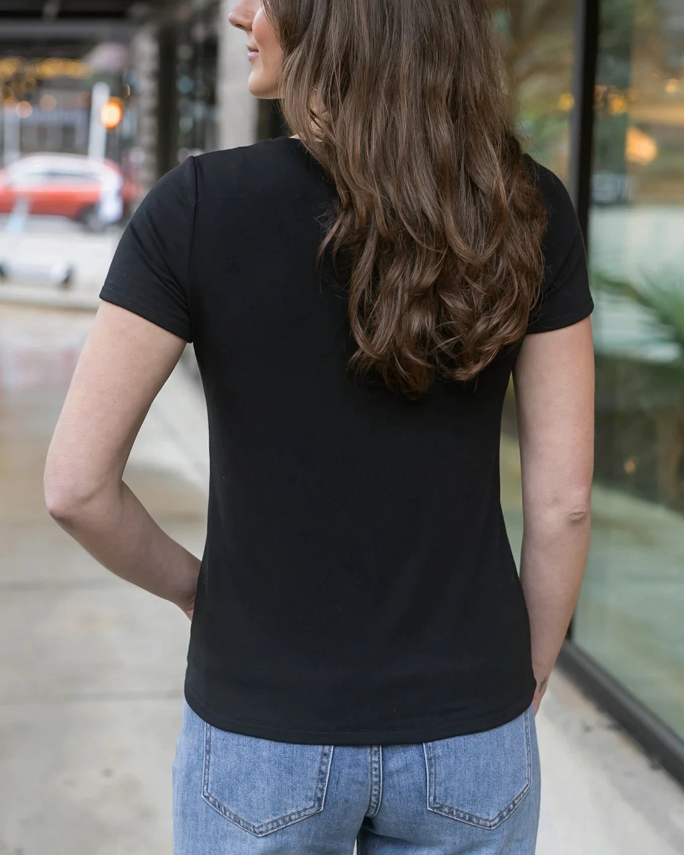 Best Fit V-Neck Tee In Black 5 Best Fit V-Neck Tee In Black - Image 3