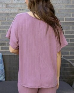 Coziest Dark Lilac Dolman Lounge Top 14 Coziest Dark Lilac Dolman Lounge Top -Active Aura Shop g l jan24 808copy
