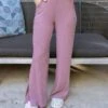 Coziest Dark Lilac Wide Leg Lounge Pants -Active Aura Shop g l jan24 817copy