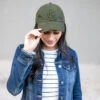 G&L Olive Baseball Cap -Active Aura Shop g l baseball cap olive 2