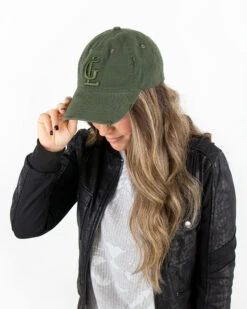 G&L Olive Baseball Cap -Active Aura Shop g l baseball cap olive stock2