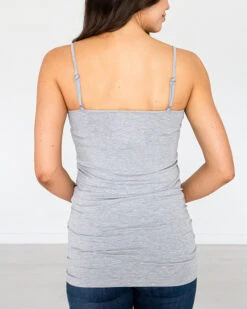 Perfect Fit Spaghetti Strap Tank -Active Aura Shop perfect fit spaghetti strap tank heather grey 02 a38e7171 19cd 4721 86e0 c4afb32327cc