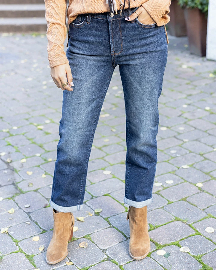 Premium Denim Jeans In Vintage Dark-Wash 10 Premium Denim Jeans In Vintage Dark-Wash - Image 8